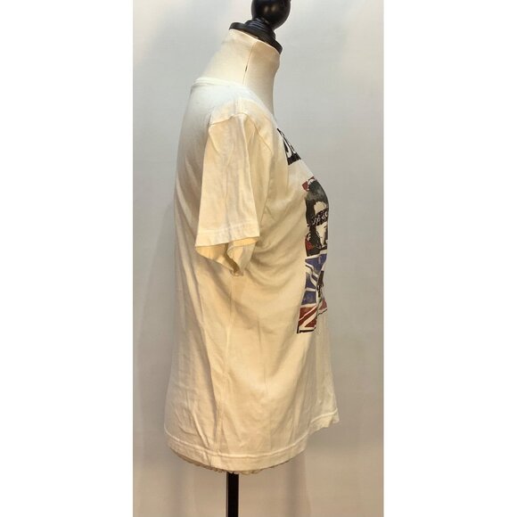 Sex Pistols Graphic Tee By Jouetie Size M Ivory Punk Rock Band Tee - Picture 2 of 7